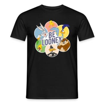 Looney Tunes Characters Be Looney - Men's T-Shirt - black - Front - AI Model Male 178 light (178cm)