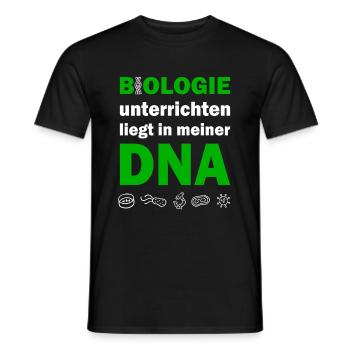 Biologie Lehrer DNA Biologe Bio - Männer T-Shirt - Schwarz - Vorne - AI Model Male 178 light (178cm)