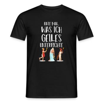 Lateinlehrer Latein Unterricht Römische Götter - Männer T-Shirt - Schwarz - Vorne - AI Model Male 178 light (178cm)