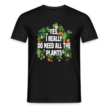 Jardiniers jardiniers amateurs - T-shirt homme - noir - Devant - AI Model Male 178 light (178cm)