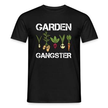 Garden Gangster Cool Hobby Gardener Vegetables - Men's T-Shirt - black - Front - AI Model Male 178 light (178cm)