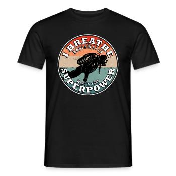 Diver Evolution Underwater Scuba Scuba Scuba - Men's T-Shirt - black - Front - AI Model Male 178 light (178cm)