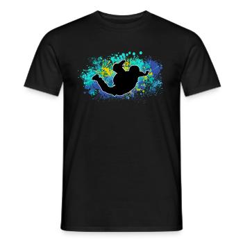 Parachutiste Parachutiste Parachutiste - T-shirt homme - noir - Devant - AI Model Male 178 light (178cm)