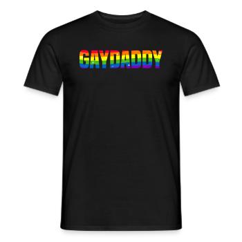 Gay Daddy Gay Daddy Gay Pride - T-shirt homme - noir - Devant - AI Model Male 178 light (178cm)