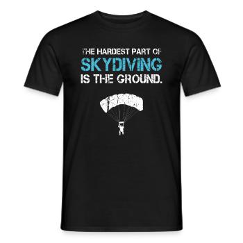 Fallschirmspringer Skydiving Skydiver Lustig - Männer T-Shirt - Schwarz - Vorne - AI Model Male 178 light (178cm)