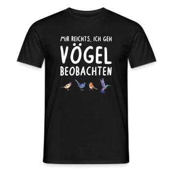 Mir Reichts Ich Geh Vögel Beobachten Vogel - Männer T-Shirt - Schwarz - Vorne - AI Model Male 178 light (178cm)