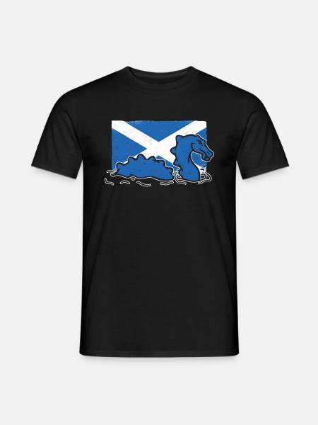 Loch Ness Nessie Monster Scotland - Men's T-Shirt - black