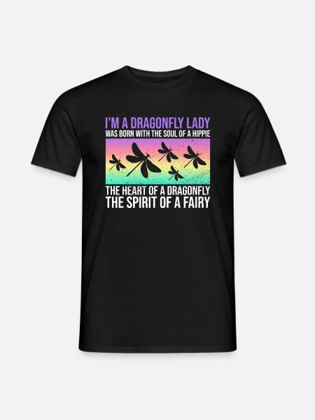 Libelle Spiritualität Mythologie Insekten Tier - Männer T-Shirt - Schwarz