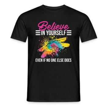 Dragonfly Spirituality Mythology Insects Animal - Men's T-Shirt - black - Front - AI Model Male 178 light (178cm)