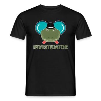 Investigator - Alligator Crocodile Reptiles - Men's T-Shirt - black - Front - AI Model Male 178 light (178cm)