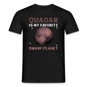 Quaoar Is My Favorite Dwarf Planet - Quaoar - Männer T-Shirt - Schwarz - Vorne - AI Model Male 178 light (178cm)