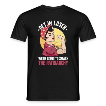 Feminism Women's Rights Women Empowerment Feminist - Men's T-Shirt - black - Front - AI Model Male 178 light (178cm)