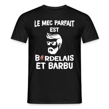 Mec Parfait De Bordeaux - T-shirt homme - noir - Devant - AI Model Male 178 light (178cm)