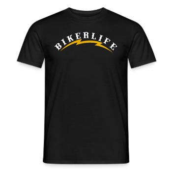 Blitz de la vie des motards - T-shirt homme - noir - Devant - AI Model Male 178 light (178cm)