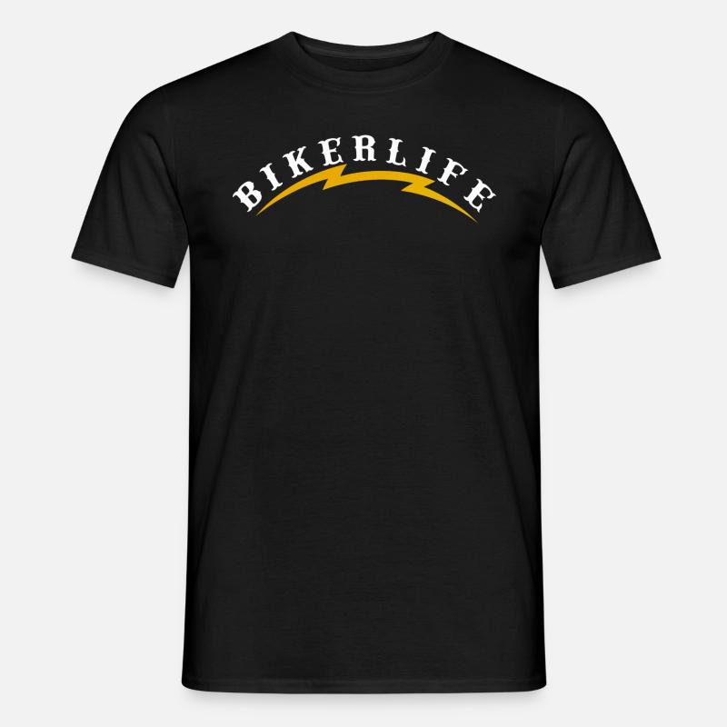 Biker life blitz - Men's T-Shirt - black