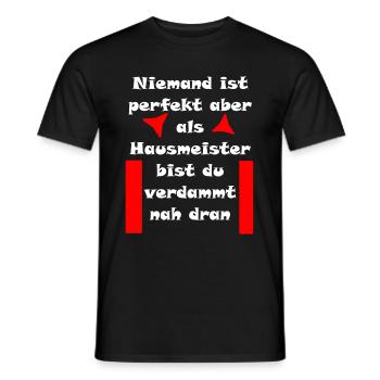 caretaker - Men's T-Shirt - black - Front - AI Model Male 178 light (178cm)