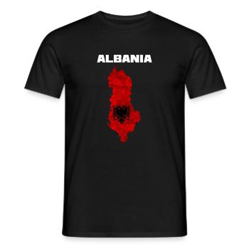 Albanien - Männer T-Shirt - Schwarz - Vorne - AI Model Male 178 light (178cm)