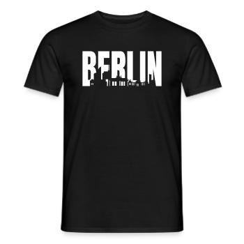 Berlin - Men's T-Shirt - black - Front - AI Model Male 178 light (178cm)