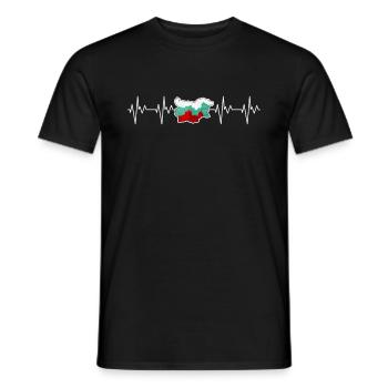 Bulgaria - Men's T-Shirt - black - Front - AI Model Male 178 light (178cm)