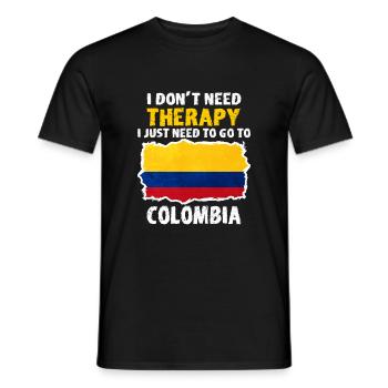 Colombia - Men's T-Shirt - black - Front - AI Model Male 178 light (178cm)