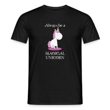 Licorne Drôle Licorne Cadeau De Licorne - T-shirt homme - noir - Devant - AI Model Male 178 light (178cm)