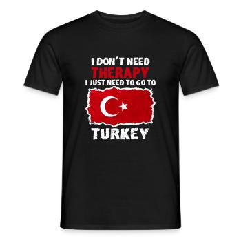 Türkei - Männer T-Shirt - Schwarz - Vorne - AI Model Male 178 light (178cm)