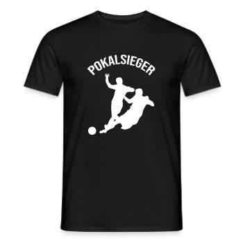 Pokalsieger Fussball Fussballer - Männer T-Shirt - Schwarz - Vorne - AI Model Male 178 light (178cm)