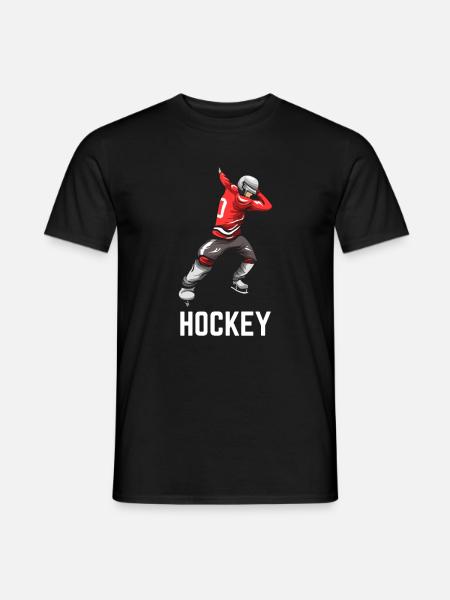 Hockey - Männer T-Shirt - Schwarz
