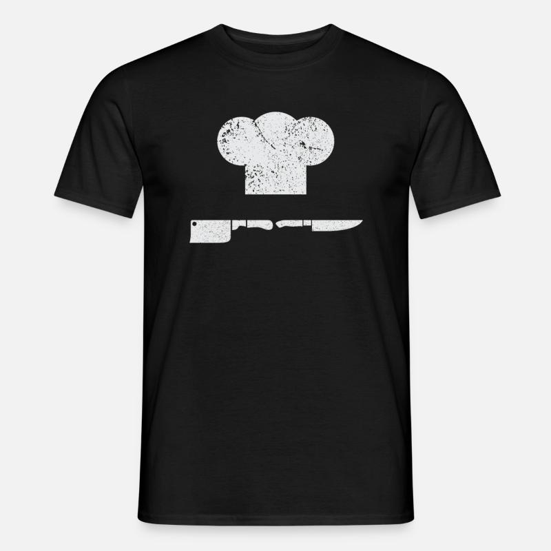 Koch Köchin Kochen - Männer T-Shirt - Schwarz