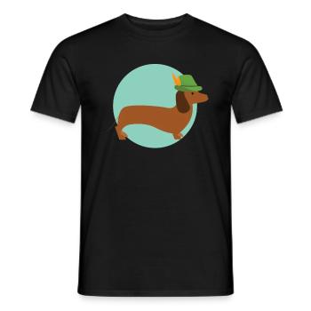 Hunter - Men's T-Shirt - black - Front - AI Model Male 178 light (178cm)