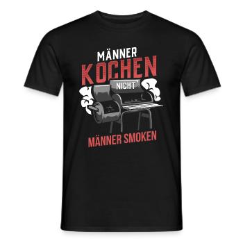 Grillen Grillmeister BBQ - Männer T-Shirt - Schwarz - Vorne - AI Model Male 178 light (178cm)
