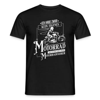 Motorcycle Motorcyclist Motorcycling - Men's T-Shirt - black - Front - AI Model Male 178 light (178cm)
