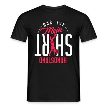 Handstand Turnen Turnerin Turnverein - Männer T-Shirt - Schwarz - Vorne - AI Model Male 178 light (178cm)