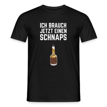 Schnaps Alkohol Whiskey - Männer T-Shirt - Schwarz - Vorne - AI Model Male 178 light (178cm)