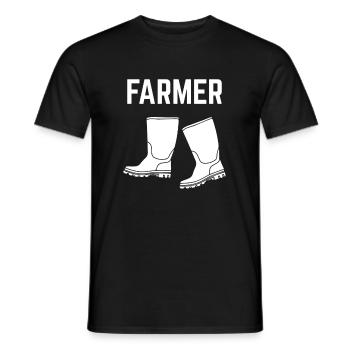 Farmer - Männer T-Shirt - Schwarz - Vorne - AI Model Male 178 light (178cm)