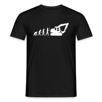 Baggerfahrer Bagger Baustelle - Männer T-Shirt - Schwarz - Vorne - AI Model Male 178 light (178cm)
