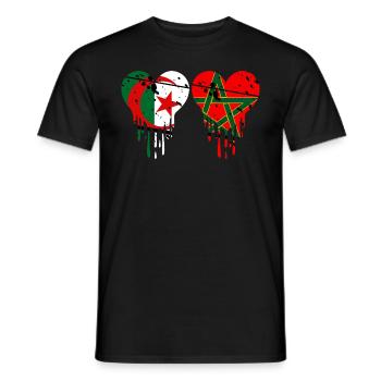Marokko Algerien Maghreb - Männer T-Shirt - Schwarz - Vorne - AI Model Male 178 light (178cm)