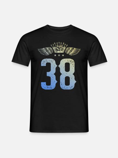 38 Couronne numérique - T-shirt homme - noir