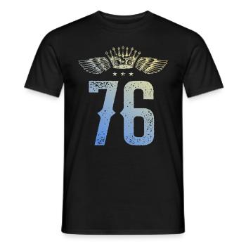 76 Couronne numérique - T-shirt homme - noir - Devant - AI Model Male 178 light (178cm)