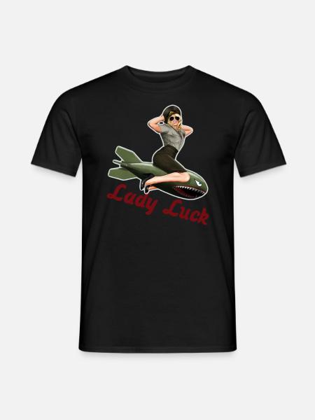 Lady Luck Rockabilly Pin Up - T-shirt homme - 