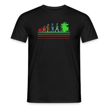 Drummer Evolution... Drummer - T-shirt homme - noir - Devant - AI Model Male 178 light (178cm)