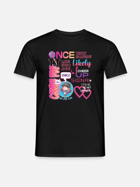 Korea Inspired KPop Once Twice What is Lo ... K-Pop - Men's T-Shirt - black