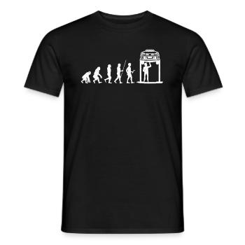 Mécanicien Evolution ... mécanique - T-shirt homme - noir - Devant - AI Model Male 178 light (178cm)