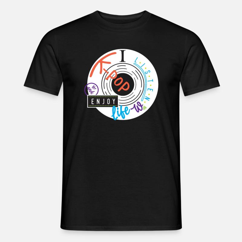 Ascolto K-Pop... K-Pop - T-shirt uomo - nero