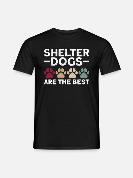 Hund Tierschutz Tierrettung Aktivist Tierheim - Männer T-Shirt - Schwarz