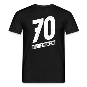 60 - Hüüt Is Mien Dag - 60 Geburtstag Plattdeutsch - Männer T-Shirt - Schwarz - Vorne - AI Model Male 178 light (178cm)