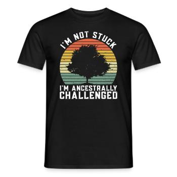 Genealogist Genealogist Family Tree Genealogist - Men's T-Shirt - black - Front - AI Model Male 178 light (178cm)