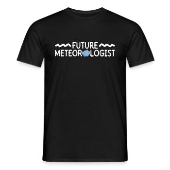 Météorologue Météo Climat Prévisions Météo - T-shirt homme - noir - Devant - AI Model Male 178 light (178cm)