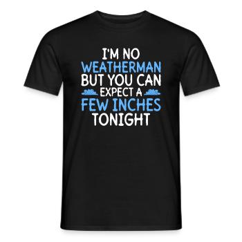 Meteorologe Wetter Klima Wettervorhersage - Männer T-Shirt - Schwarz - Vorne - AI Model Male 178 light (178cm)