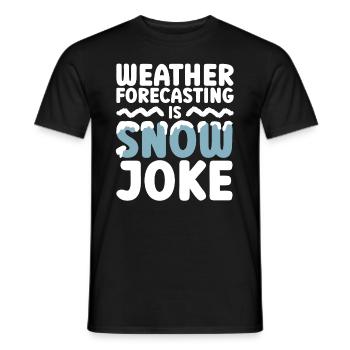 Meteorologe Wetter Klima Wettervorhersage - Männer T-Shirt - Schwarz - Vorne - AI Model Male 178 light (178cm)